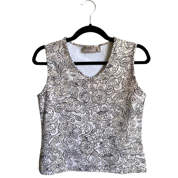 Croft & Barrow Patterned Tank Top - Picture 1 of 6